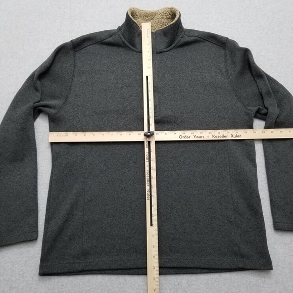 Weatherproof Sweater Mens XL Gray Long Sleeve Zip Mock Neck Pullover Sweatshirt - Picture 8 of 10
